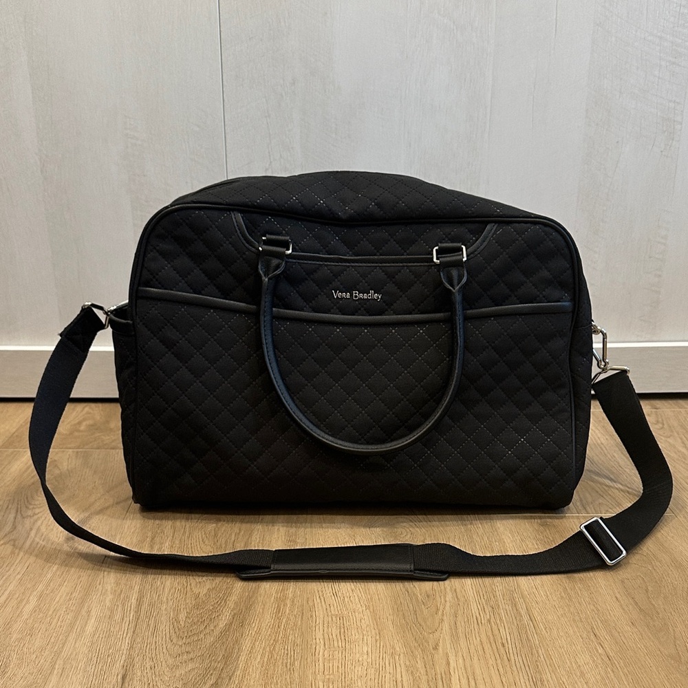 Vera Bradley Iconic Weekender Travel Bag Classic black